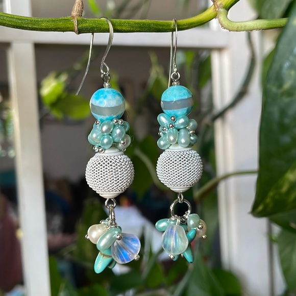 “Ocean Poem” earrings - Picture 10 of 17